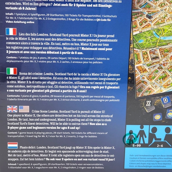 Scotland Yard Board Game, Unopened, Ravensburger, New - Picture 5 of 5